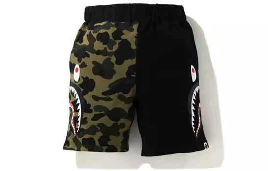 Повседневные шорты Shark Series для мужчин A Bathing Ape, желтый/серый