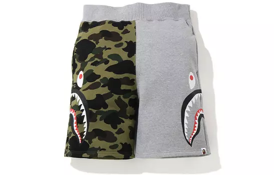 Повседневные шорты Shark Series для мужчин A Bathing Ape, серый