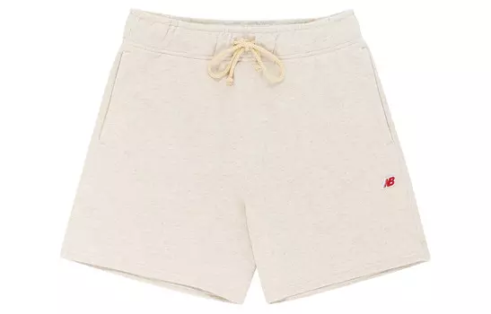Повседневные шорты Teddy Made Unisex Off White New Balance, кремовый