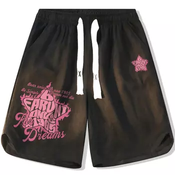 Повседневные шорты унисекс Bear Union, Хаки (в комплекте с такими же черными шортами)