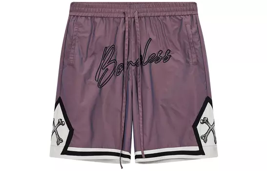 Повседневные шорты унисекс BONELESS, Изменение цвета красного и синего цвета написание молочно-серый