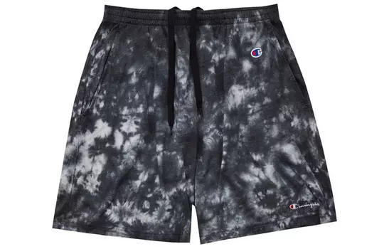 Повседневные шорты унисекс Champion, цвет Black tie-dye