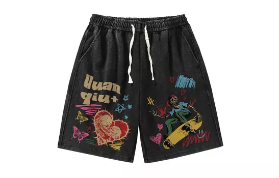 Повседневные шорты унисекс HUANQIU, черный