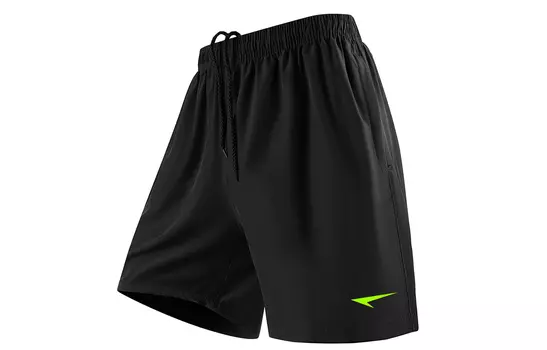 Повседневные шорты унисекс MEIKE, Black-Neon Green