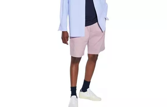 Повседневные шорты унисекс пастельно-розовый Uniqlo, розовый