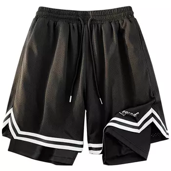 Повседневные шорты унисекс Pressure, Черный (подделка из двух частей)