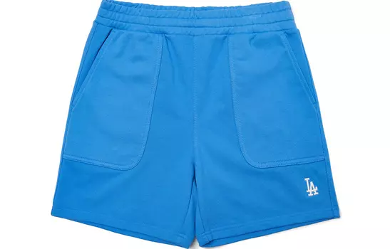 Повседневные шорты унисекс с базовым логотипом MLB, синий