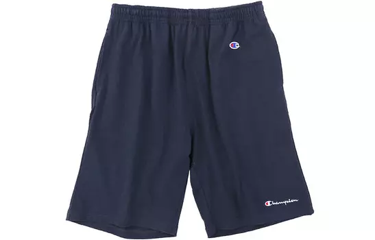 Повседневные шорты унисекс темно-синие Champion, темно-синий