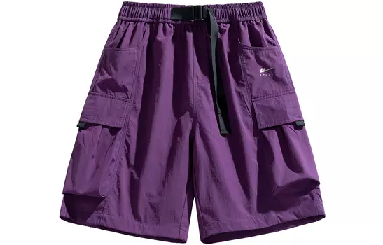 Повседневные шорты унисекс WARRIOR, Black+Star Purple (Sun Protection Ice Silk Clothing Sets)