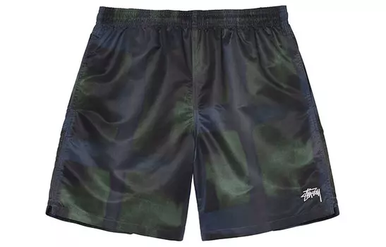 Повседневные шорты унисекс зеленые Stussy, зеленый