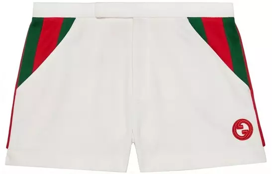 Повседневные шорты женские белые Gucci