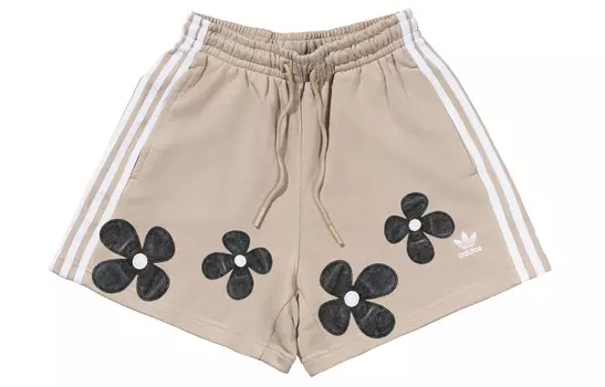 Повседневные шорты женские бежевые Adidas