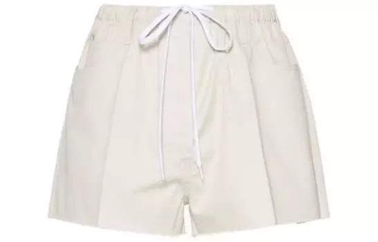 Повседневные шорты женские бежевые Miu Miu