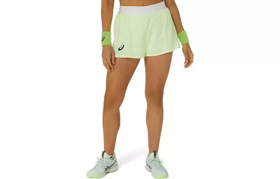 Повседневные шорты женские бледно-желтые Asics