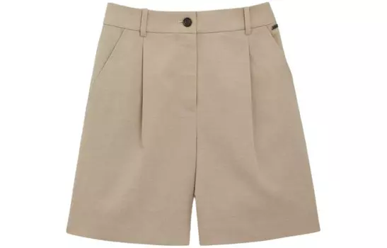 Повседневные шорты женские чайно-коричневые Coach