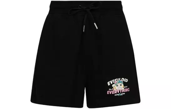 Повседневные шорты женские черные Evisu