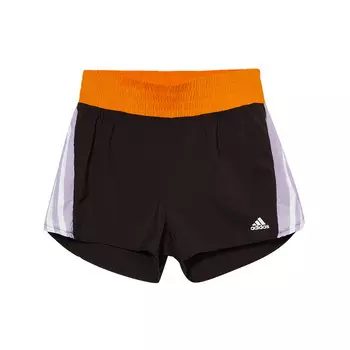 Повседневные шорты женские черные/оранжевые Adidas