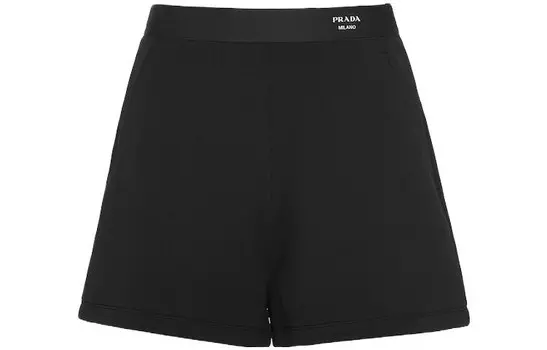 Повседневные шорты женские черные Prada