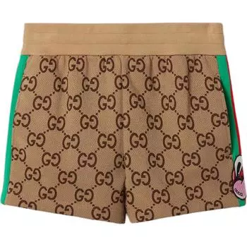 Повседневные шорты женские цвета кэмел GUCCI, Camel
