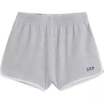 Повседневные шорты женские GAP, серый/белый