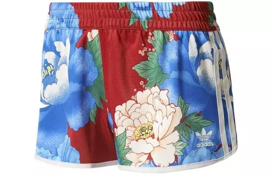 Повседневные шорты женские красные Adidas Originals
