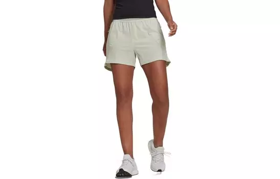 Повседневные шорты женские льняные зеленые Adidas