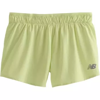 Повседневные шорты женские неоново-желтые New Balance