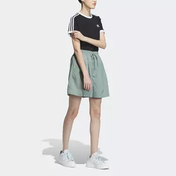 Повседневные шорты женские пыльно-зеленые Adidas Originals