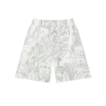 Повседневные шорты женские с принтом по всей поверхности FILA, All Over Print
