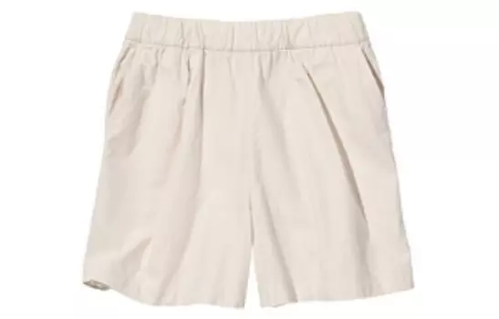 Повседневные шорты женские светло-бежевые Uniqlo