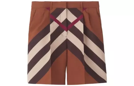 Повседневные шорты женские светло-коричневые Burberry