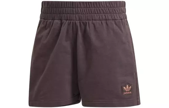 Повседневные шорты женские темно-коричневые Adidas Originals