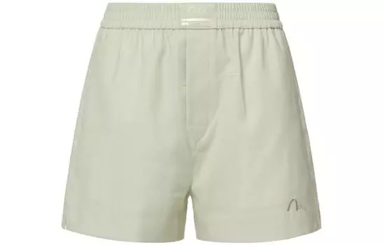 Повседневные шорты женские зеленые Evisu