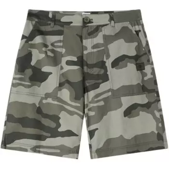 Повседневные шорты женские зеленые камуфляжные Gap