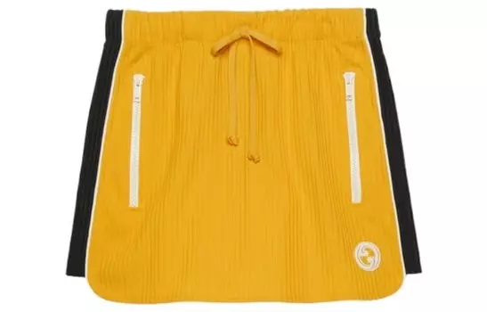 Повседневные шорты женские желтые Gucci