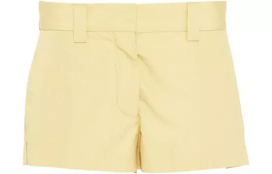 Повседневные шорты женские желтые Miu Miu