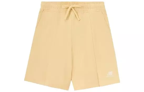 Повседневные шорты женские желтые New Balance