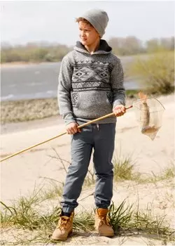 Повседневные термобрюки на уютной хлопковой подкладке John Baner Jeanswear, синий