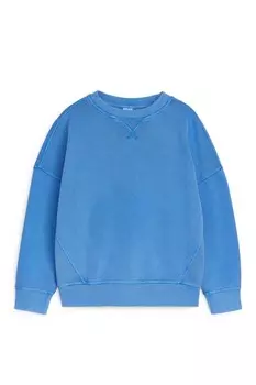 Повседневные толстовки из хлопка Arket, синий
