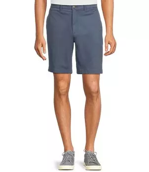 Повседневные туфли Roundtree & Yorke с плоской передней частью 9 Постиранные шорты чинос, синий