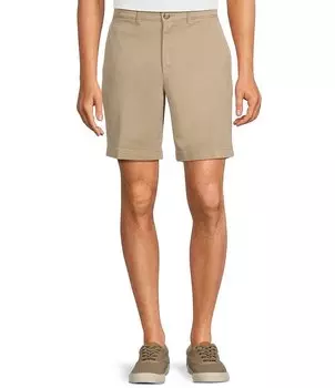 Повседневные туфли Roundtree & Yorke с плоской передней частью 9 Постиранные шорты чинос, бежевый