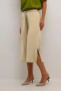 Повседневные укороченные брюки с высокой талией Malli Kaffe, желтый