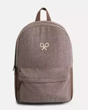 Повседневный мужской рюкзак с коричневой кожаной отделкой Silbon, коричневый