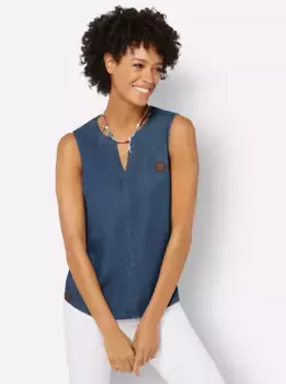 Повседневный образ блузка-топ Casual Looks, цвет Blue-Bleached