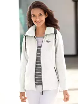 Повседневный образ флисовая куртка Casual Looks, цвет Ecru