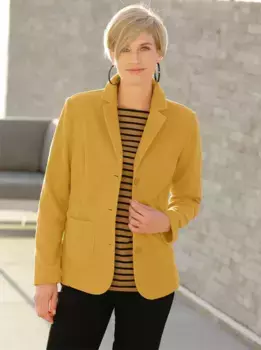 Повседневный образ флисовая куртка Casual Looks, цвет Curry