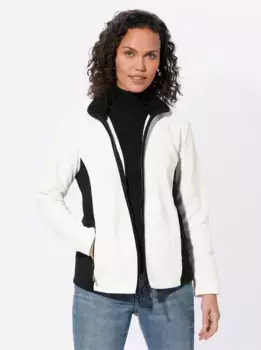 Повседневный образ флисовая куртка Casual Looks, цвет Ecru
