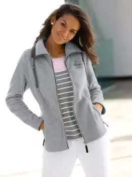 Повседневный образ флисовая куртка Casual Looks, цвет Hellgrau-Meliert