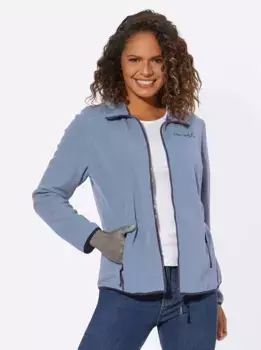 Повседневный образ флисовая куртка Casual Looks, синий