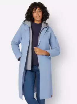 Повседневный образ, функциональное пальто Casual Looks, синий